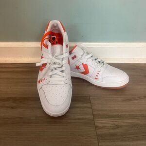 Converse as pro White and Orange High-Tops shoes men’s 9